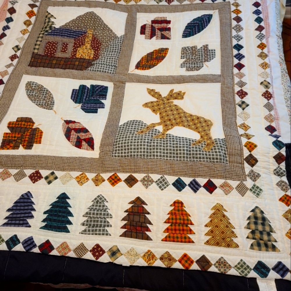 Hand pieced quilt